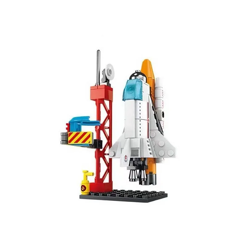 MOC City Spacecraft  Rocket Space Station Aviation Warehouse Building Blocks Kids Gift