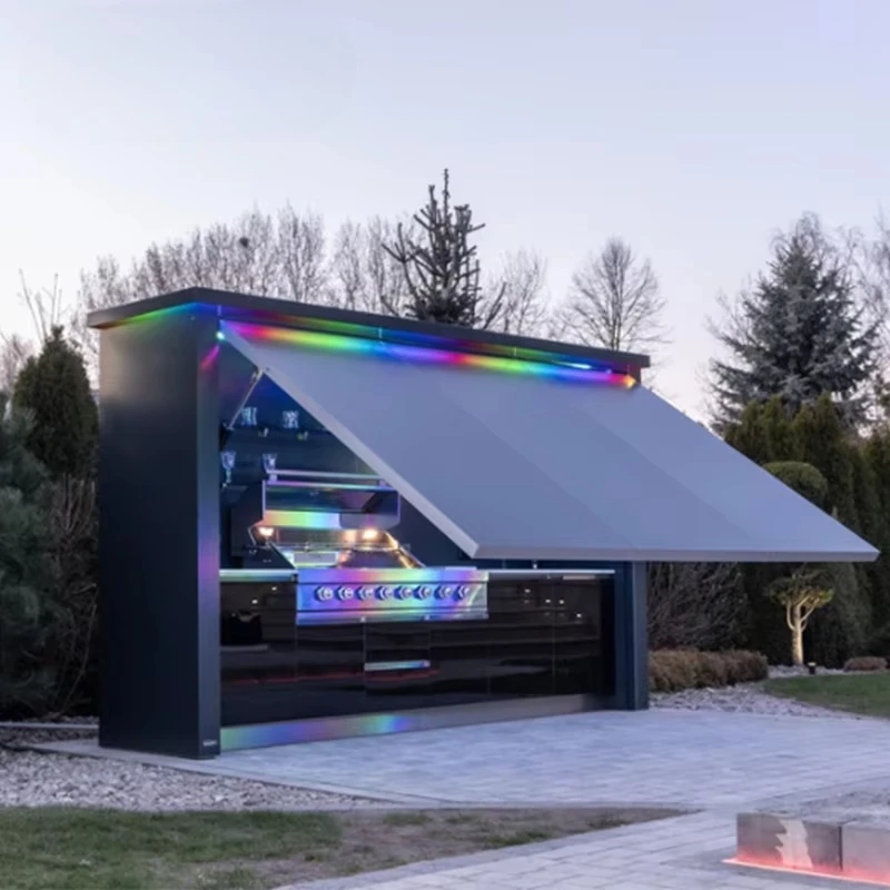 Weatherproof Modular Outdoor Kitchen for Backyard Garden Villa Outdoor Kitchen