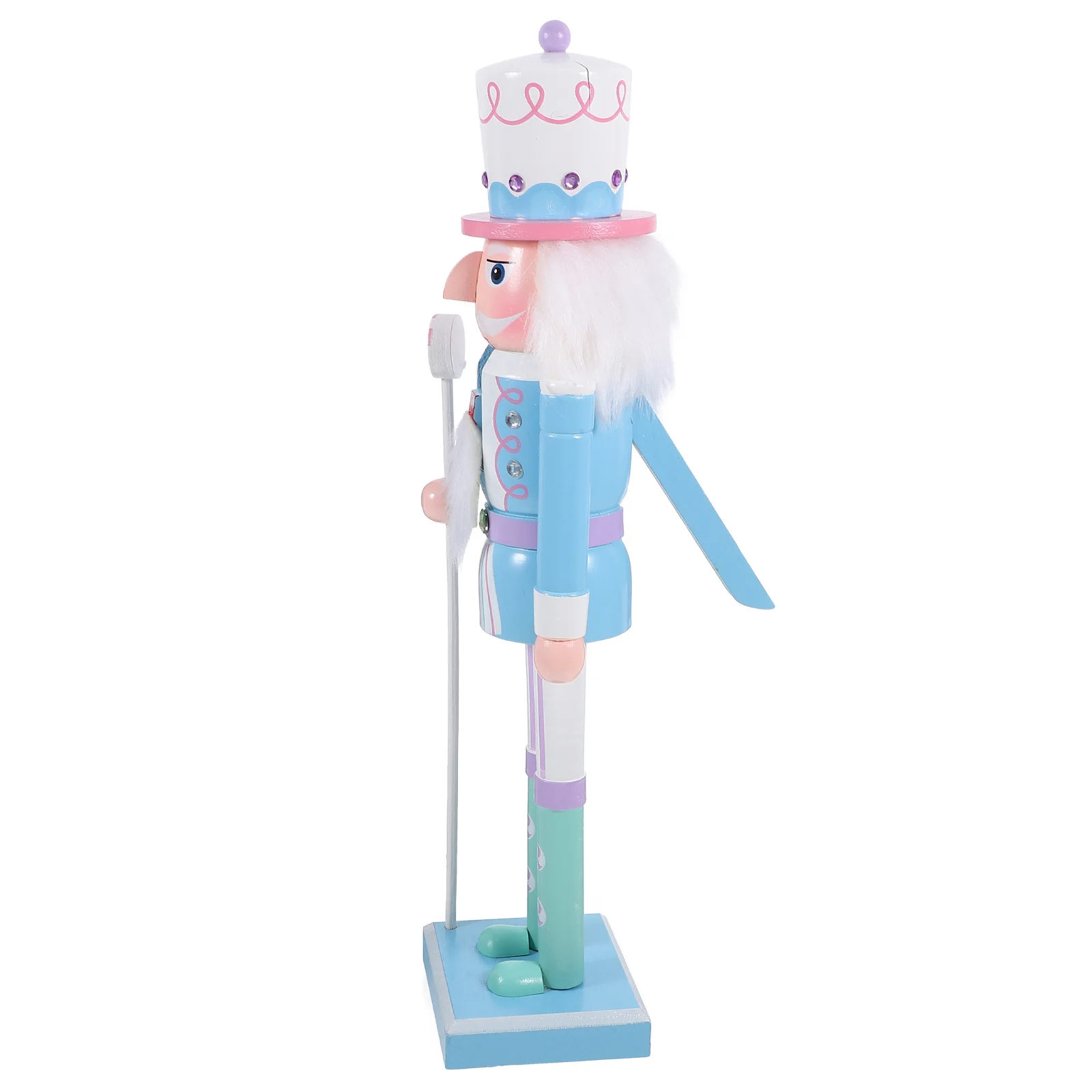 

Wooden Nutcracker Figure for Christmas Decoration Tabletop Mantel Display Traditional Holiday Centerpiece Home Decor