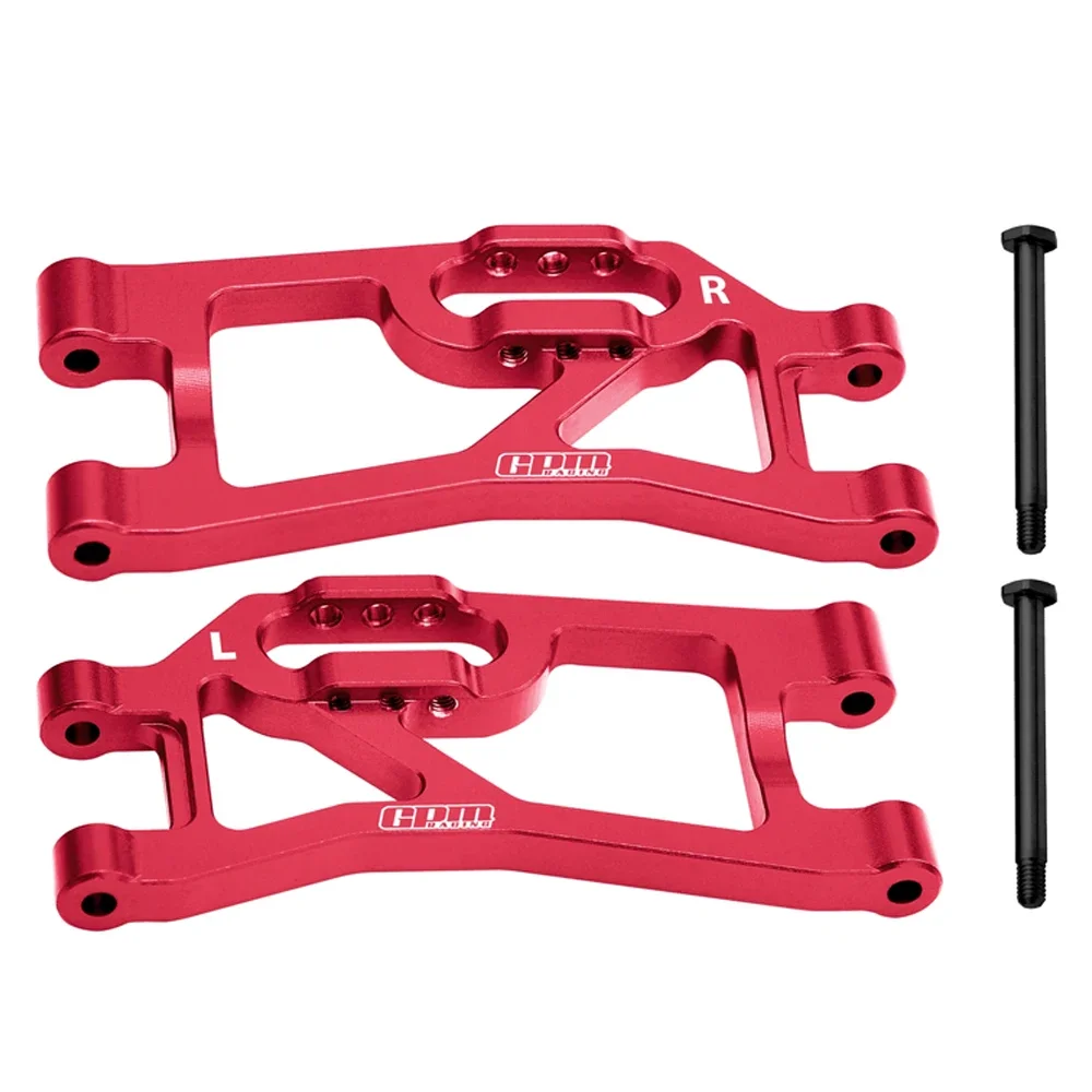 GPM معدن 7075 سبائك الألومنيوم أذرع التعليق السفلي الخلفي 10730 لشاحنة الوحش TRAXXAS Mini Maxx 107154 -1 أجزاء ترقية سيارة RC #3