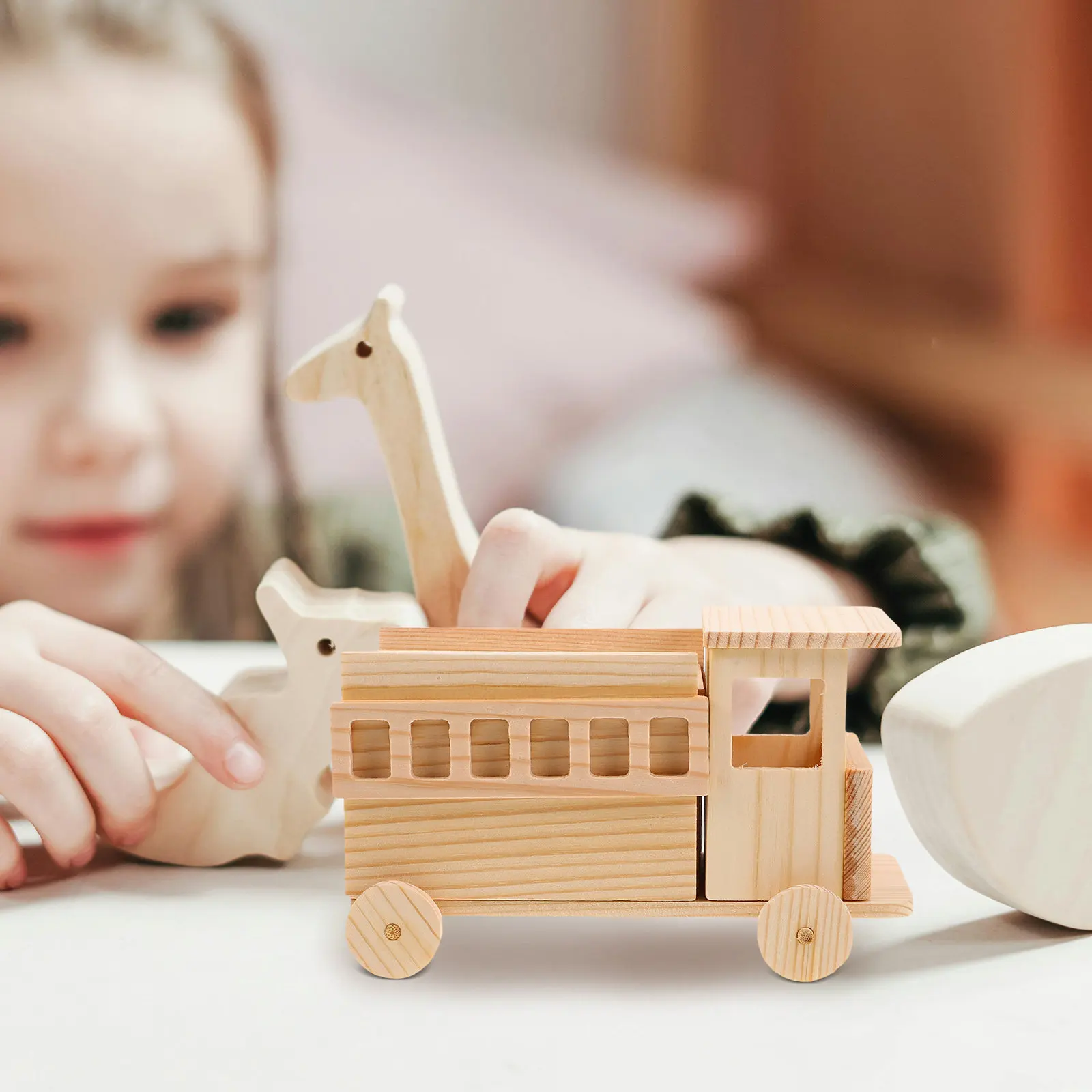 

Деревянный конструктор-пожарная машина для самостоятельной сборки, развивающий набор для творчества из дерева для мальчиков и девочек