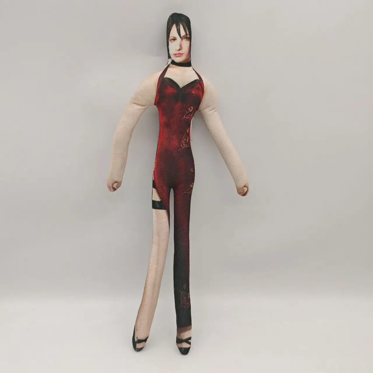 Funny 28cm With Body Wire Flexible Anime Resident Game Evil Character Leon Scott Kennedy and Ada Wong Plush Toys Plushie Doll
