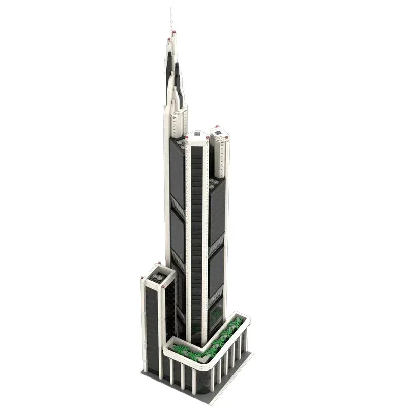 Moc Bouwstenen Street View Model Oceaan Toren En AVN Toren Technologie Modulaire Blokken Geschenken Kerst Speelgoed DIY Sets Montage