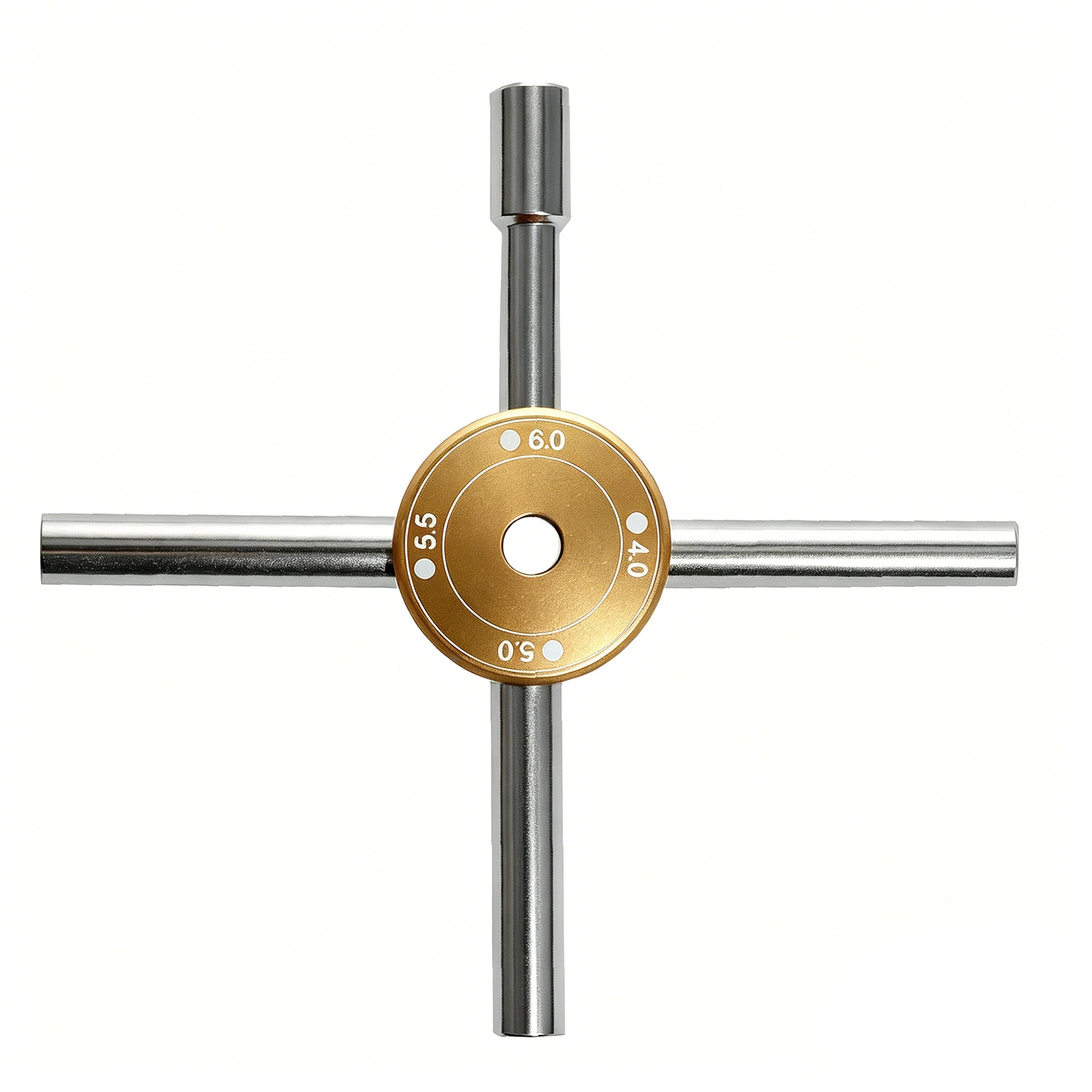 4 IN 1 cross hex wrench disassembly tool, suitable for 1/10 1/16 RC track vehicle 4.0-5.0-5.5-6.0mm maintenance tool