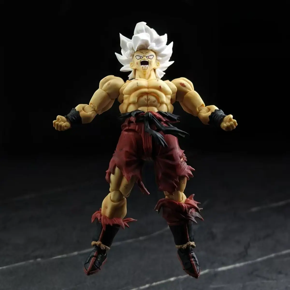 N&T Stutio Dragon Ball Super Saiyan Goku 3.0 Body Action Figure Shf Oorlog Beschadigd Son Goku Wekelijks Beeldje Pvc Model Collctie Speelgoed