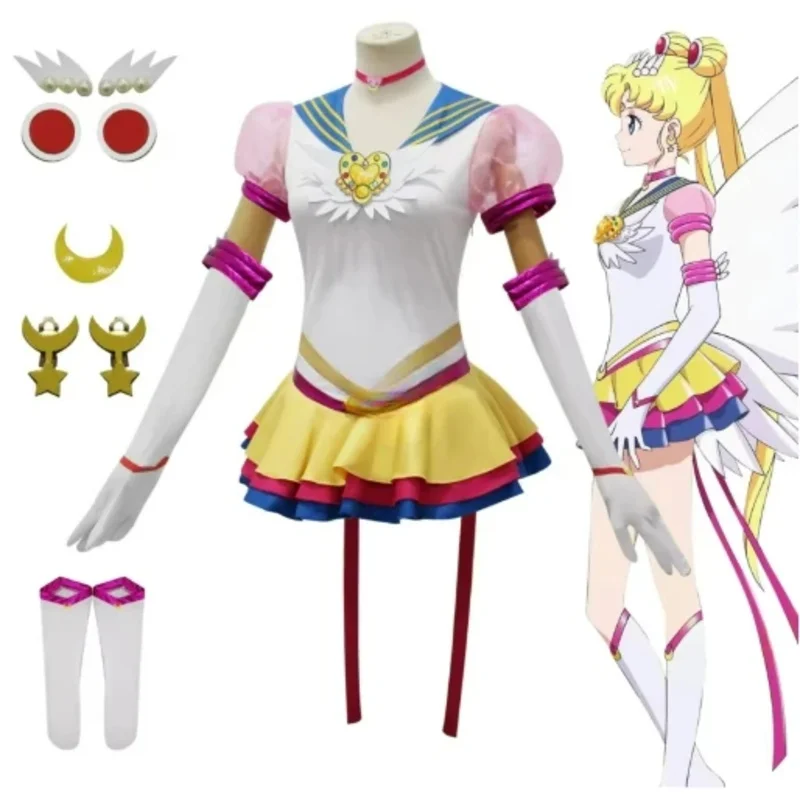 

Anime Tsukino Usagi Cosplay Fantasy Wigs Anime Seaman Cosplay Moon Costume Disguise Adult Women Cosplay Roleplay Costume