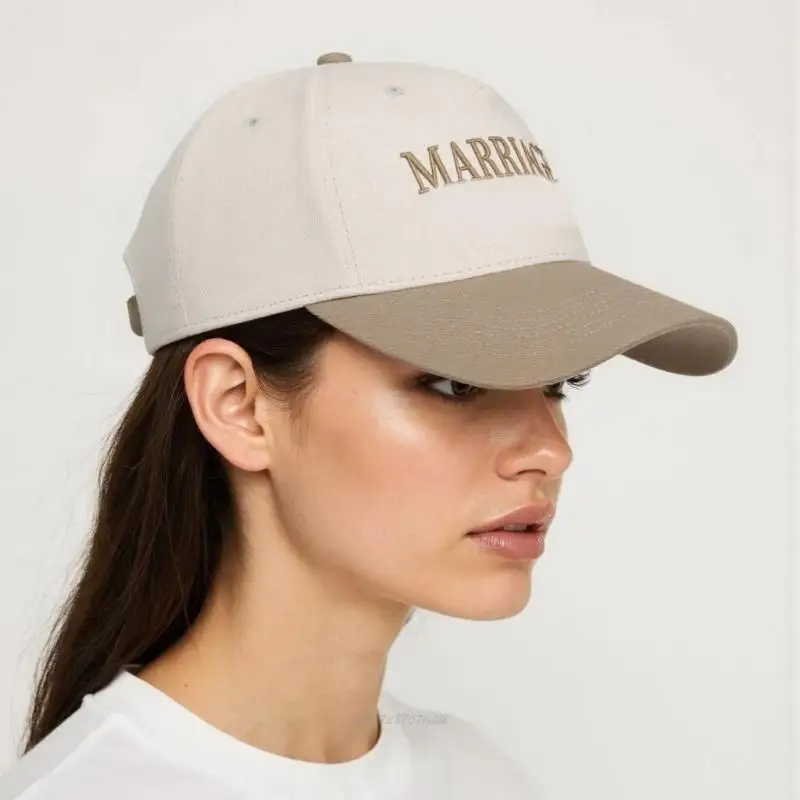 X5XA Hard Top Baseball Hat with Embroidery Letter Design Breathable Hat