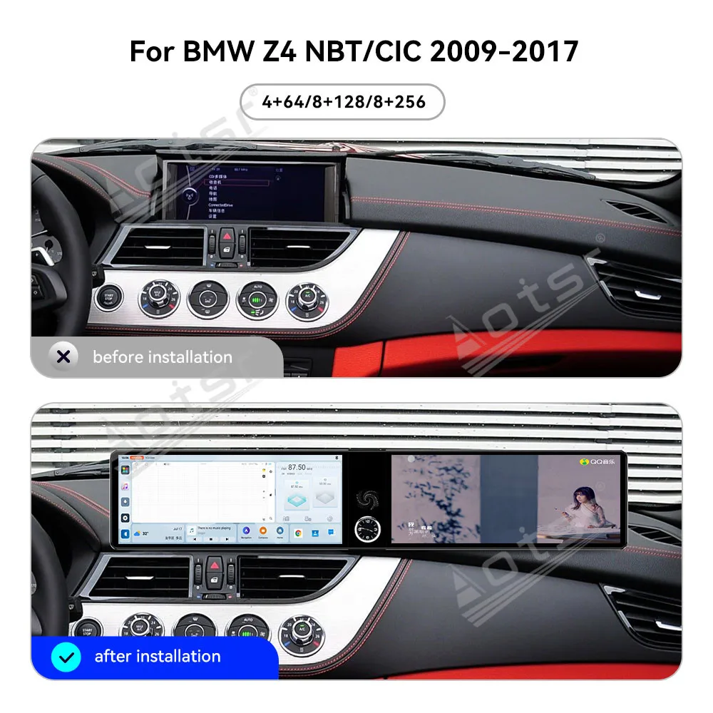 

Двухэкранный 12.3-дюймовый Android 13 Carplay для BMW Z4 NBT/CIC 2009-2017: GPS-навигация, радио, HD сенсорный экран, стереосистема, автомобильные аксессуары, головное устройство