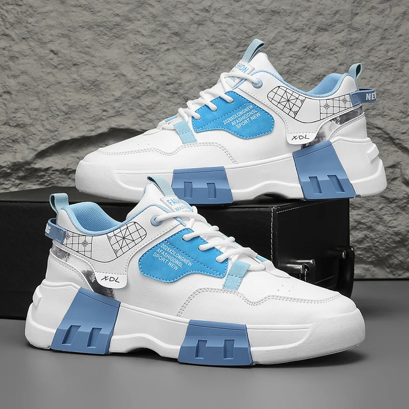 

Men's casual shoes four seasons new soft-sole outdoor walking shoes students flat shoes thick-sole fashion sports running shoes