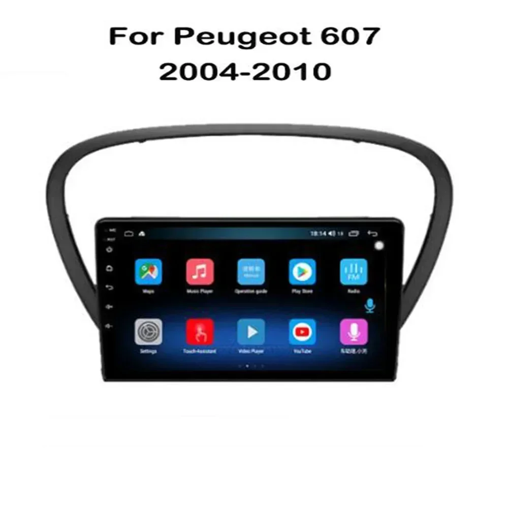 For Peugeot 607 2004-2010 Android 13 Auto Car Radio Stereo Autoradio 2din Multimedia Video Player Navigation GPS