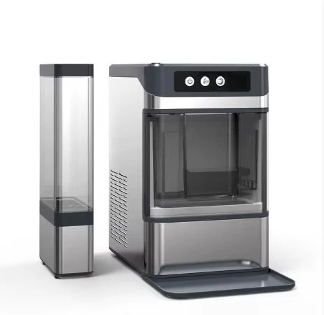 Ice machine Small fully automatic household and commercial ice machine Live machine can produce chewing granular ice