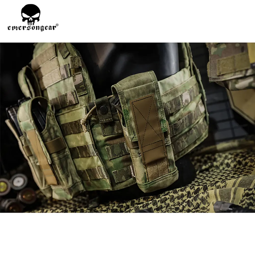 Imagem -06 - Emersongear-bolsa de Revista Tática Única Mag Bolsa para Painel ak Rifle Airsoft ao ar Livre Caça e Caminhadas Nylon Em6410 7.62