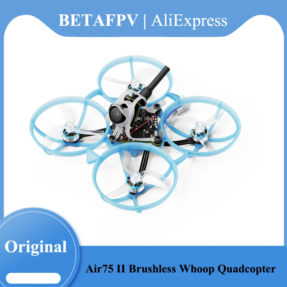 BETAFPV Air75II Бесколлекторный гоночный квадрокоптер Whoop ELRS 2.4G Matrix FC 5in1 v2 для LAVA 1S II с аккумулятором 580 мАч