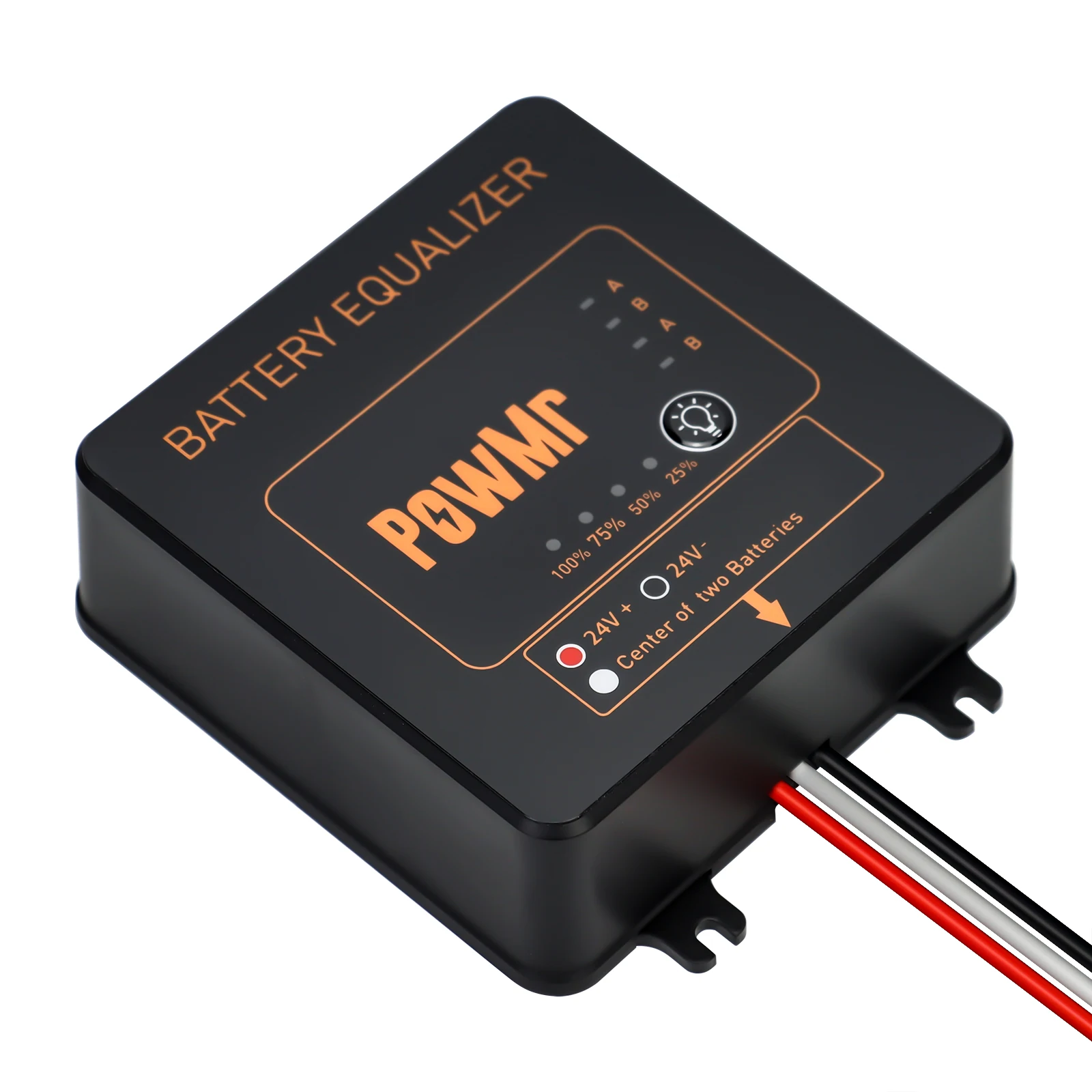 PowMr  Battery Equalizer used for the 12V Gel/Flood/AGM Lead Acid Batteries for 2 X 12V Protect the Solar Battery System