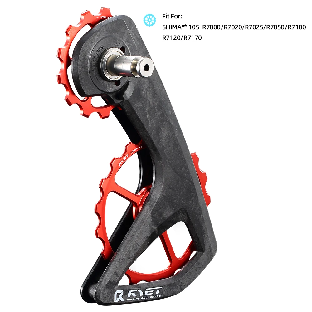 RYET RS Volledige Keramische Oversized Derailleur Katrol Wiel 13 T-19 T Katrol Wiel Fit Voor Shiman R7000 R8000 R8100 R9100 R9250 Deel