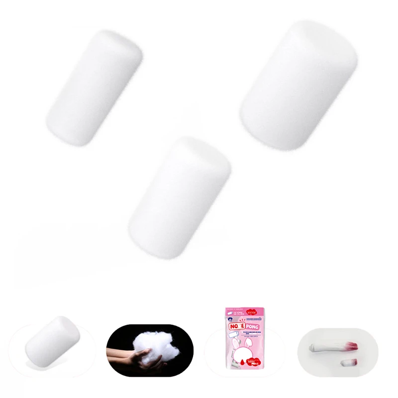 50 Capsules Nose Blood Stop Bobbin Child Nose Bleeding Runny Nose Nose Spray Degreasing Cotton Roll Children Big People