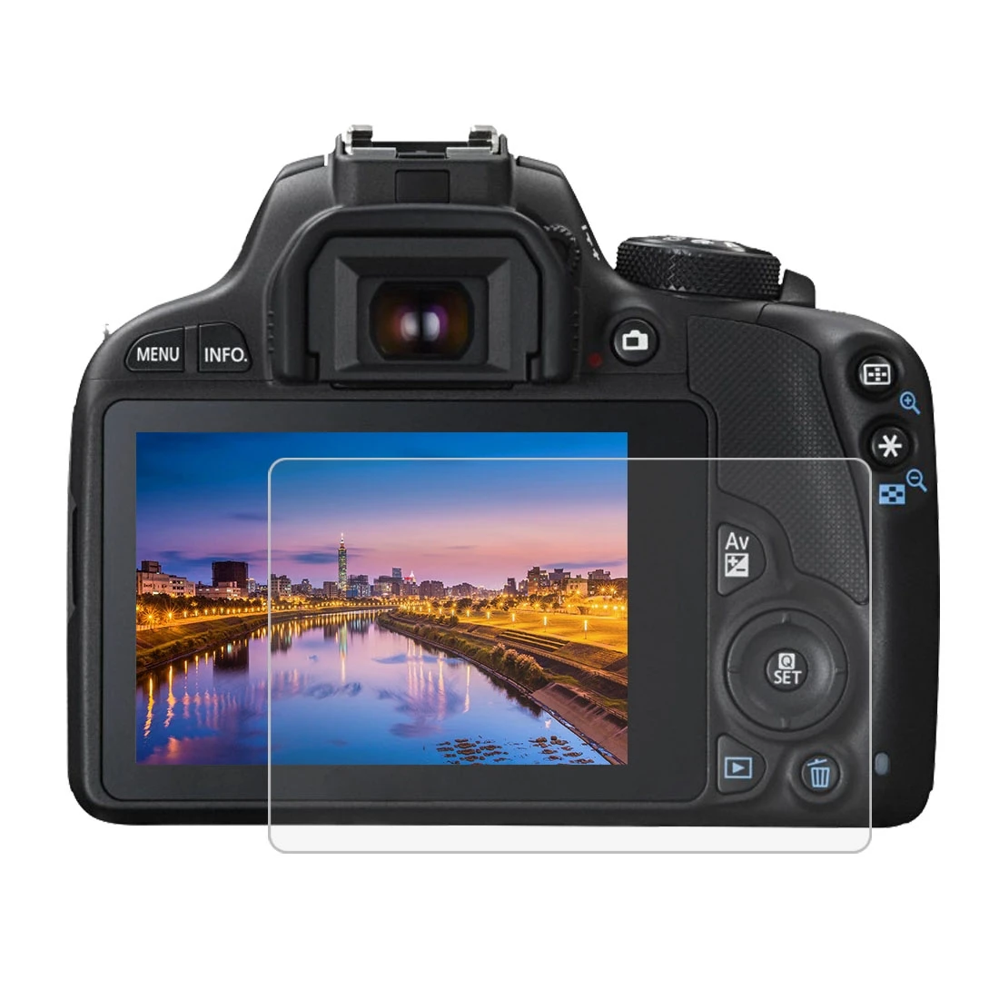 PULUZ 2.5D 9H Tempered Glass Film LCD Screen Protector Camera Accessories for Canon 100D