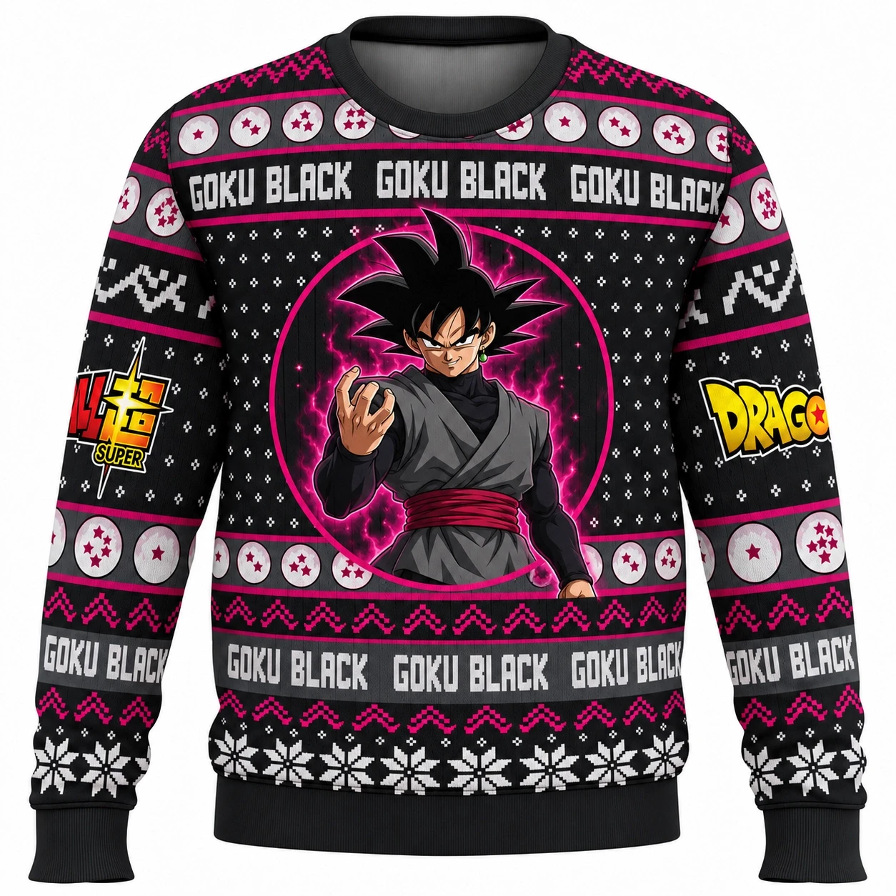 Dragon Ball Anime Goku Christmas Ugly Sweater Kids Adult Comfortable Y2K Round-neck Sweatshirt Family Matching Clothing Unisex