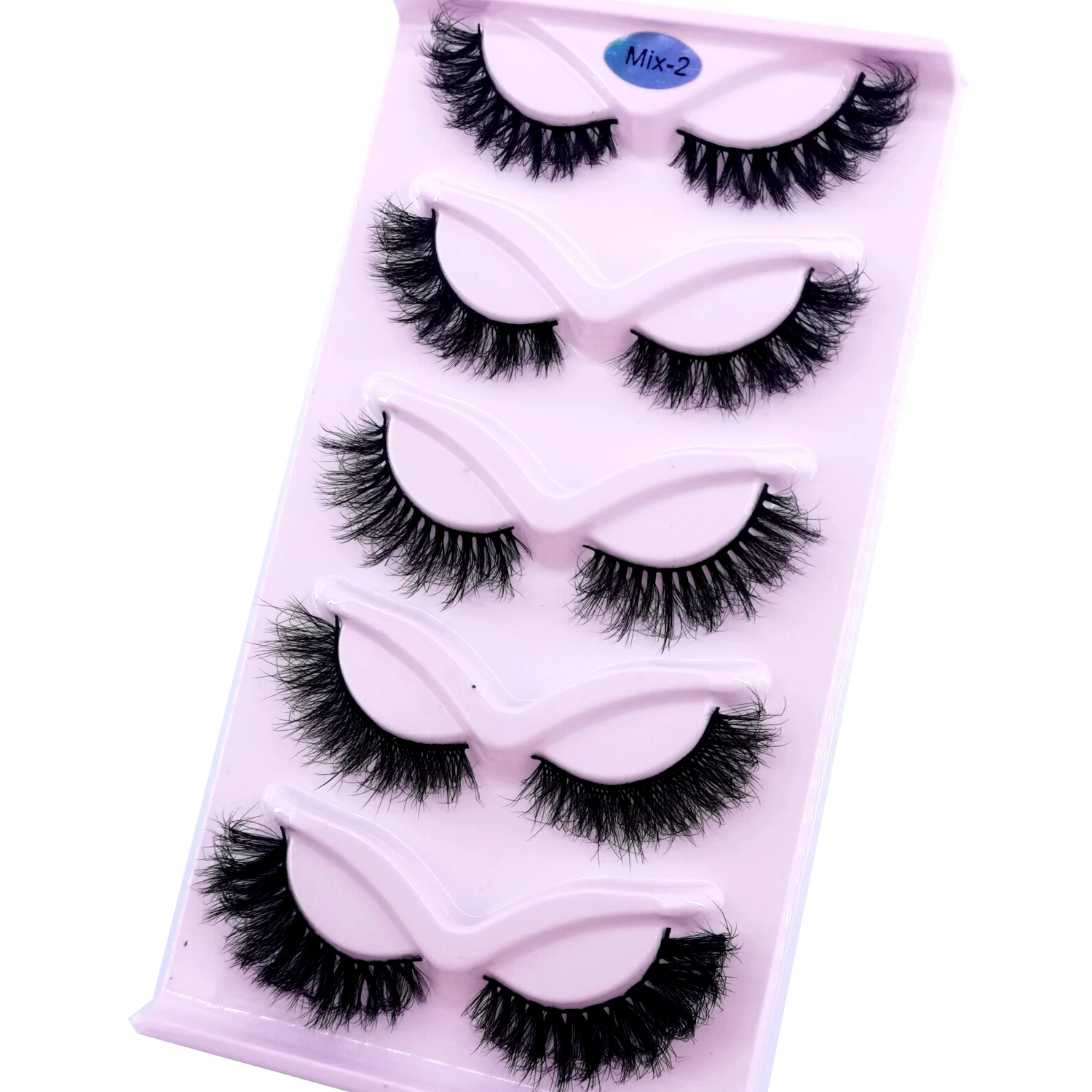 Cat Eye Lashes 3D Faux Mink ขนตาปลอมธรรมชาติยาวยุ่ง Lashes ปีก End ยาวขนตาปลอมหนานุ่มขนตา