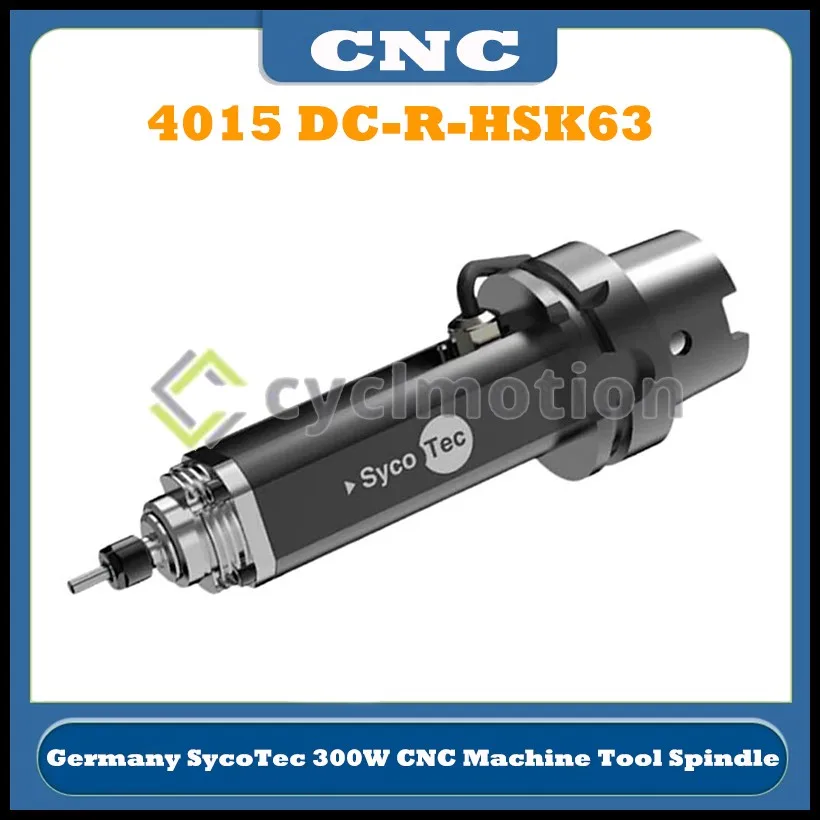 

German SycoTec CNC machine tool spindle 4015 DC-R-HSK63 high-speed spindle for lathe machining center spindle Cyclmotion