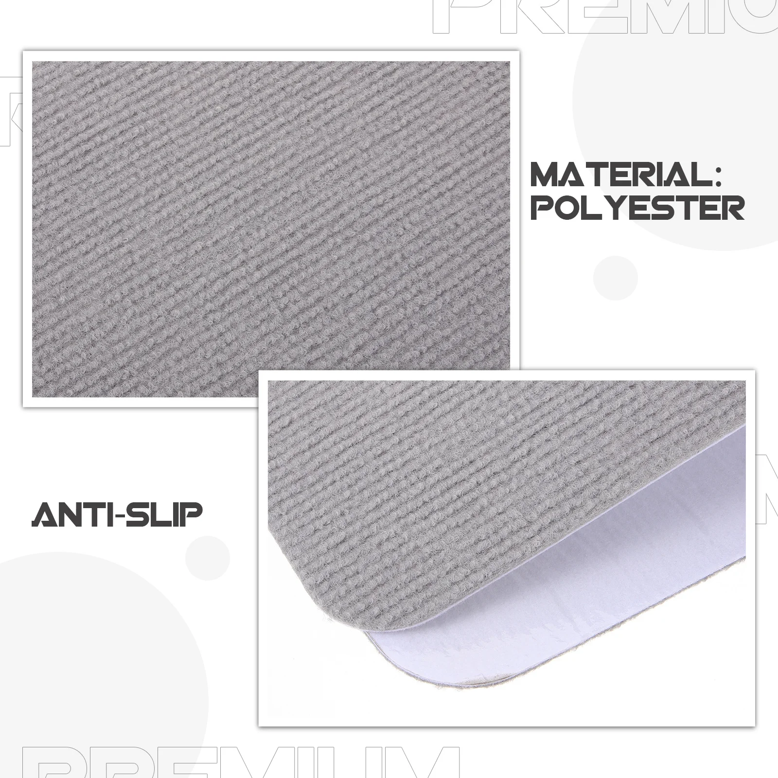 

4Pcs Stair Runner Carpet Rug Durable Polyester Self Adhesive Non Slip Stair Treads for Indoor Wooden Steps Staircase Runner