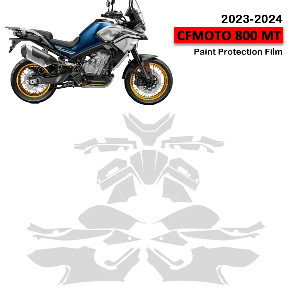 Para cfmoto 800 mt 800mt 2023-2024 acessórios película de proteção de pintura adesivo de proteção corporal conjunto completo de proteção de pintura