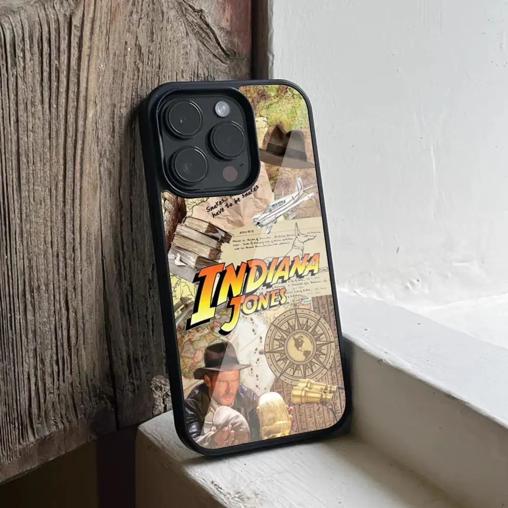 Indiana Jones Phone Case For Iphone 15 14 13 12 11 Pro Max Mini 8 Plus Se Xr X Xs 2020 PC+TPU Cover