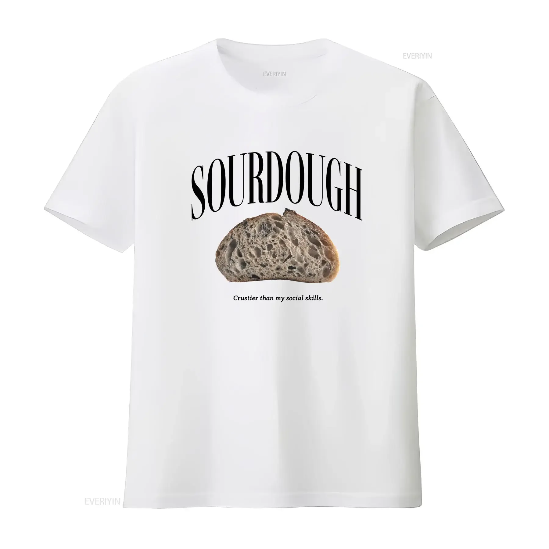 Sourdough Bread T Shirt Retro Baking Bootleg Funny Food for Baker  vintage Washed homme Casual Unisex Soft Stylish fashion
