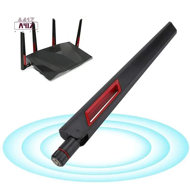 A41Z-High Gain Router Antenna SMA 8Dbi 2.4G/5.8G Dual Band Antenna Wifi Router Adapter For ASUS AC68U/AC88U/AC66U 3PCS