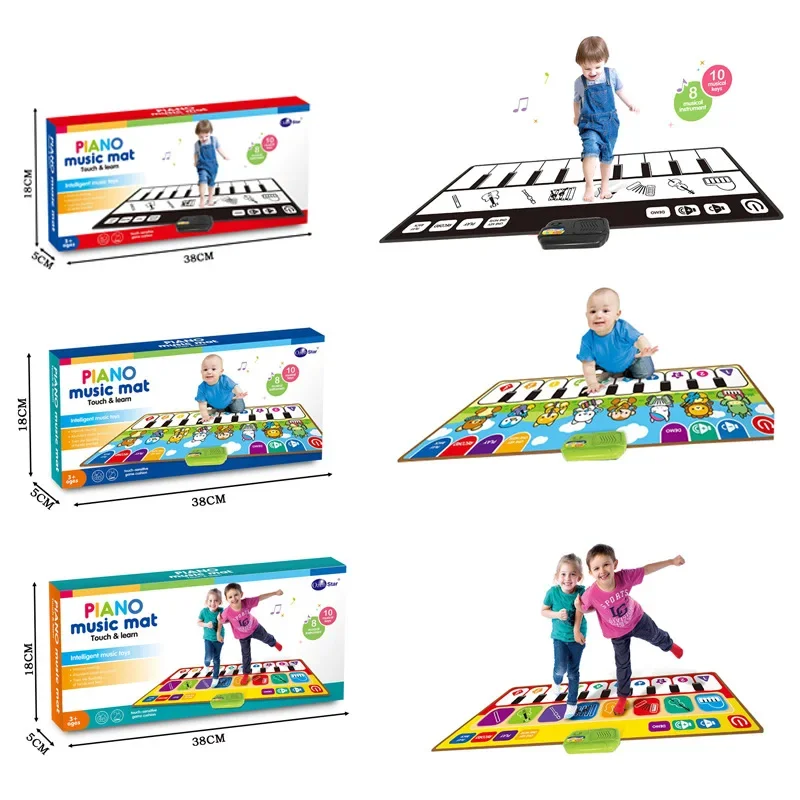 Children's Piano Music Mat Baby Foot Music Mat Early Education Enlightenment Electronic Music Dance Mat Toys Baby Accessories