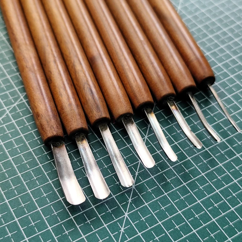 Hand Wood Carving Curved Gouge Tool U Shape Sweep Chisel for Wood Sculpture Printmaking Nut Carving, Recess Hollowing Smoothing