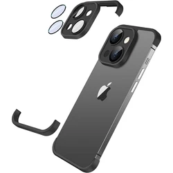 Bumper Case Camera Lens Protector For iPhone 16 15 Pro Max 14 Plus 13 Mini 12 11 15Pro 14Pro 13Pro Frameless Cover Accessories