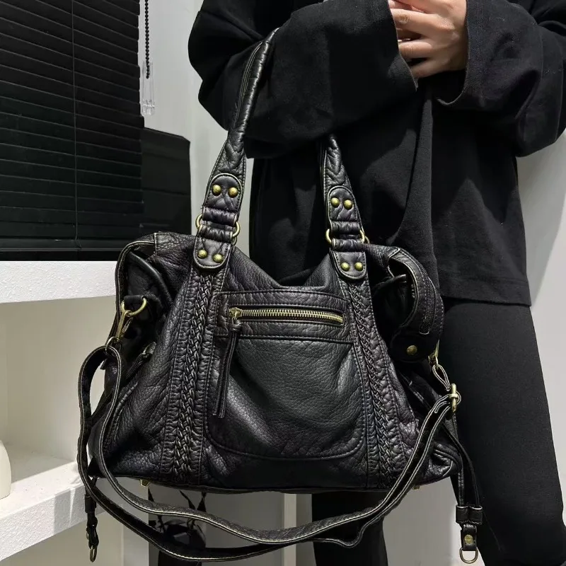 Vintage Large Capacity Crossbody Bags for Woman Shoulder Bags Purse and Handbags Designer Bag Women Travel Bag Bolsas Feminina