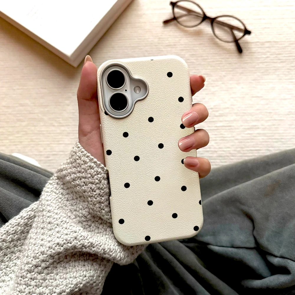 Minimalist Black Polka Dot  Phone Case For Xiaomi Mi Lite 5G Ne Xiaomi For 17 Pro Max 13 14 15 12 Pro 12T 13t 14t 15t Soft Cover view 6