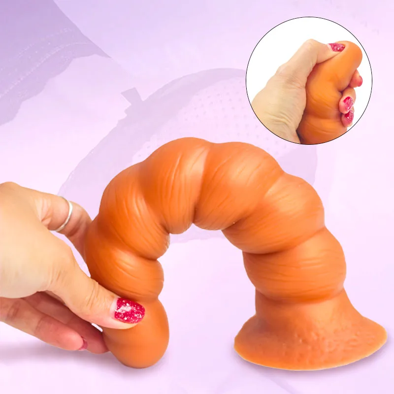 Anal Plug with Suction Cup Butt Plug Realistic Dildo Soft Liquid Silicone Vaginal Prostate Massage Stimulation for Men and Women