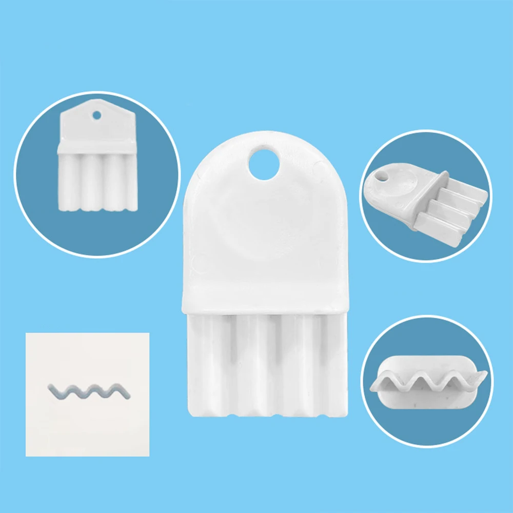 5pcs Universal Paper Towel Dispenser Key Plug and Play Metal Toilet Tissue Dispenser Key with Rings Bathroom Accessories White
