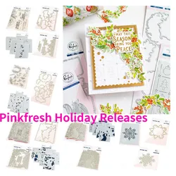 Christmas Metal Holiday Street Craft Cutting Dies and Hot Foil Plates DIY Scrapbooking Paper Card Embossing Stencils Stamps Mold