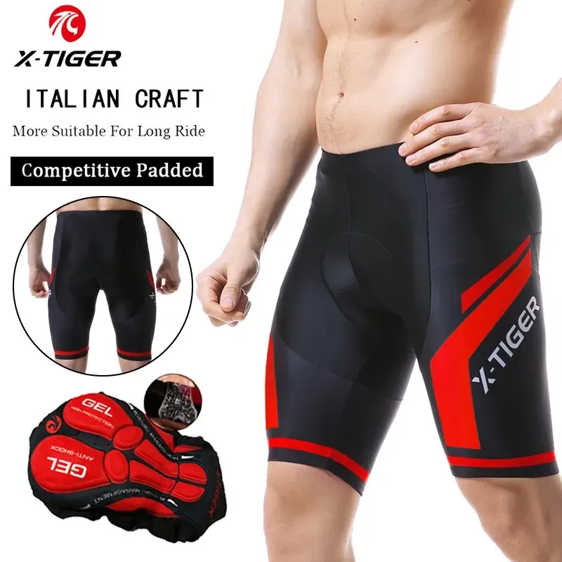 X-TIGER Radhose Männer Gel Pad Fahrrad kleidung MTB Rennrad hose Anti-Rutsch-Beingriffe Fahrrads horts Sommer Outfit Kleidung