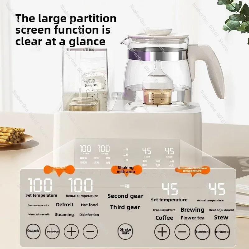 

Baby Bottle Sterilizer Drying Warmer 3 in 1, Constant Temperature Milk Kettle, Infant Feeding Equipment
