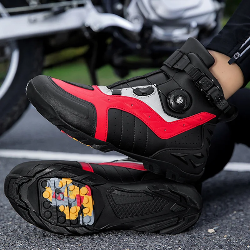 

Men's Motorcycles Boots Motocross Riding Shoes Non-slip Moto Racing Motorcyclist Biker Chopper Motorbike Endure Touring Boot