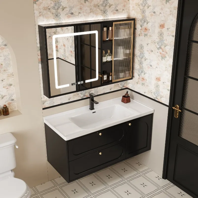 Mirror Organizer Bathroom Cabinet Storage Wall Small Decorations Perfume Cupboard Display Modern Archivadores Home Furniture