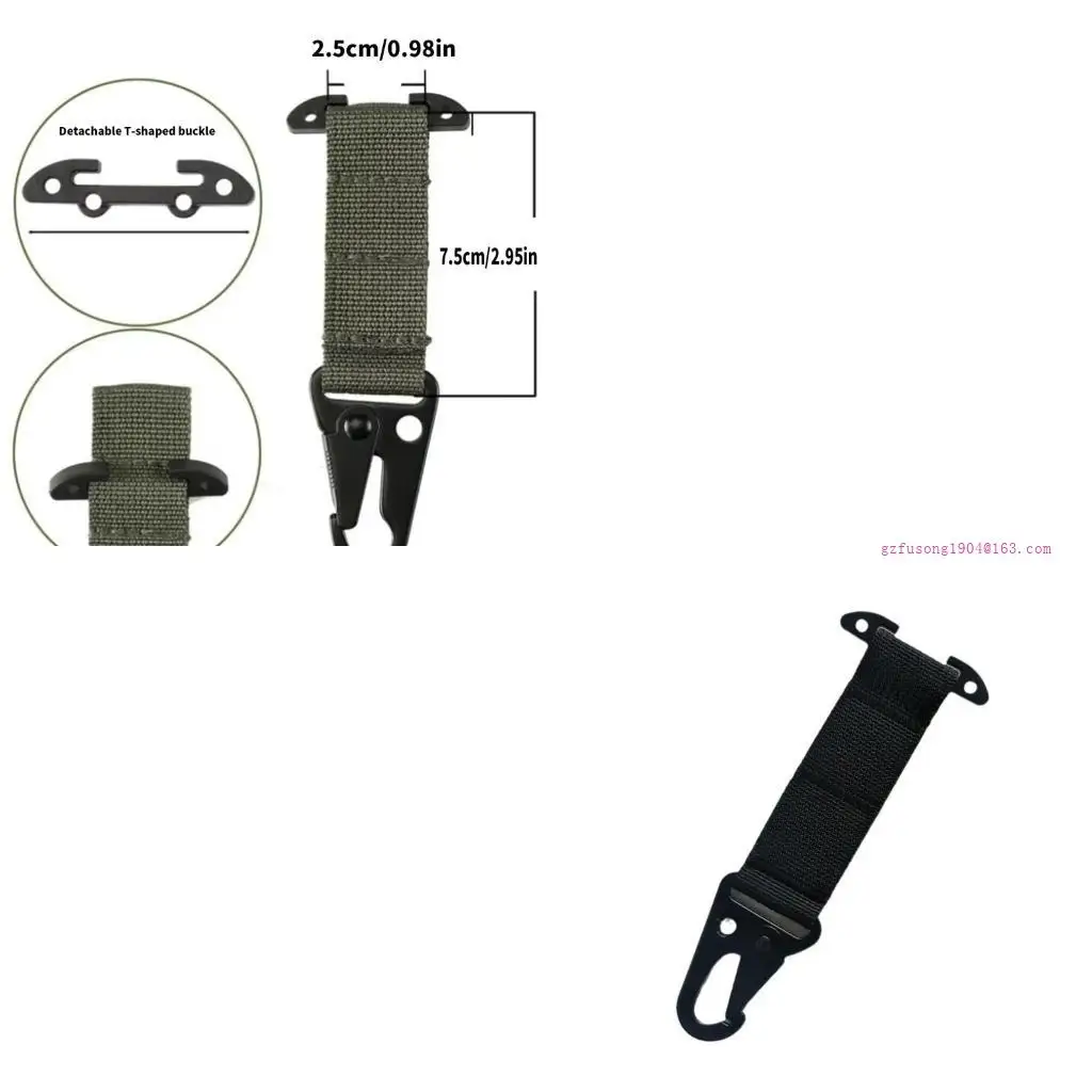 حزام الابواب carabiner مشبك حزام نايلون حزام حزام حزام مقطع للاطلاع على التخييم في الهواء الطلق ملحقات معدات الصيد d5qd