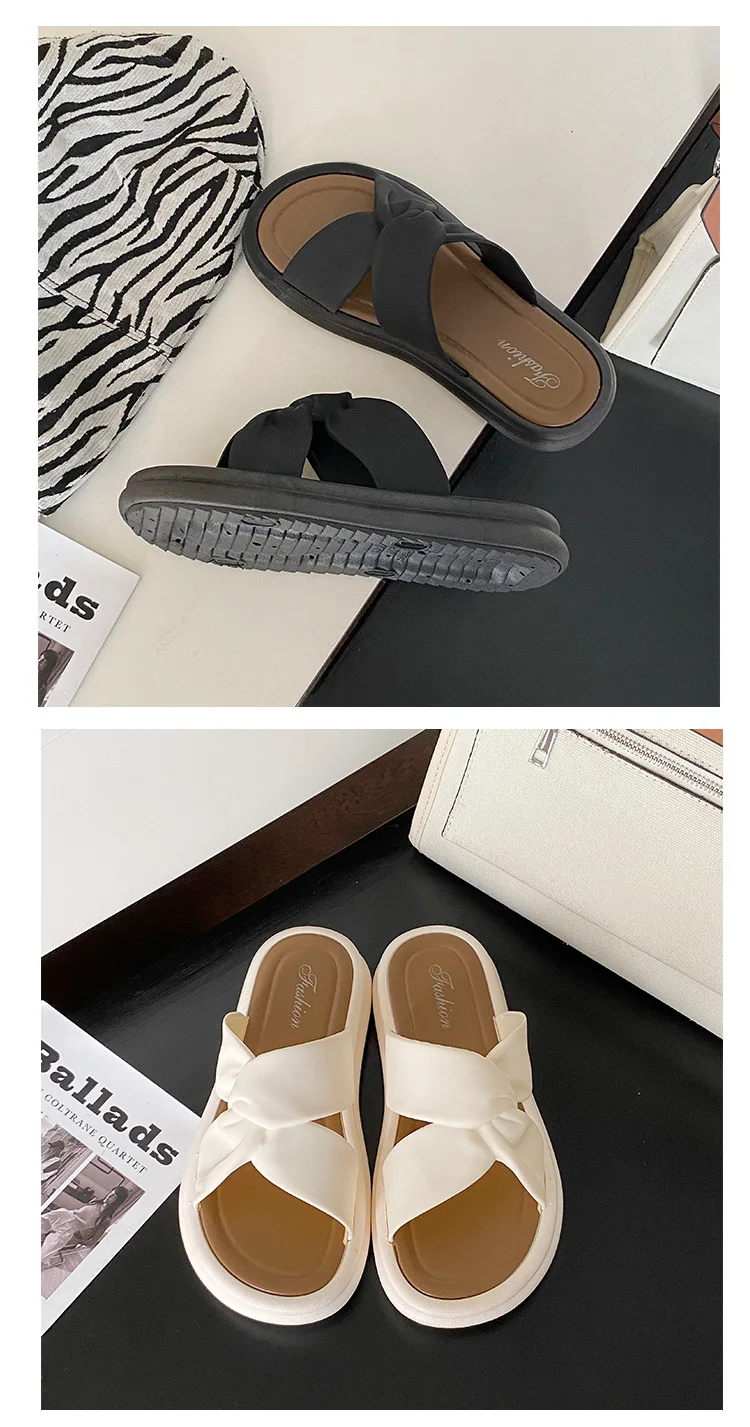 Modische Sommer frauen Hausschuhe Perle Casual Strand Schuhe Indoor Anti-Slip Oberbekleidung Heimgebrauch PVC Sohle Weibliche Schuhe – Detail 11