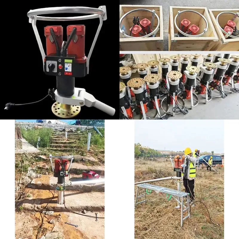 AP01 High Quality Handheld Electric Pile Driver Screw Column Compaction Ground Screwdriver for Pile Drivers