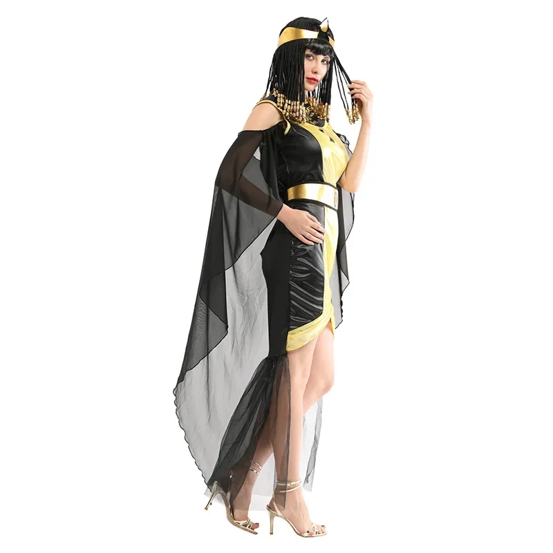 Disfraces de princesa egipcia para mujeres, vestido de fantasía real de Cleopatra, Faraón egipcio antiguo, Cosplay de Mascarada de Halloween, niñas adultas