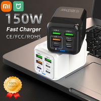 Xiaomi MIJIA 150W Super Quick Charger Ultra High Speed Fast Charging 6-Port USB C PD Type-C QC 3.0 For Multi-device Wall Charger