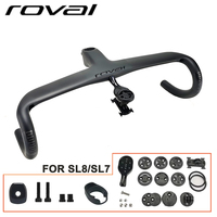 SL8 Road Bicycle Handlebar T1000 Carbon Full Internal Cable Routing Integrated Cockpit Di2 Road Bike Handlebar Bike Accessories
