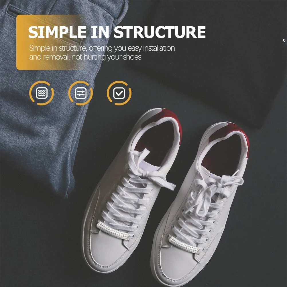 6 قطعة أبازيم رباط الحذاء المعدنية حجر الراين رصع رباط الحذاء DIY بها بنفسك اكسسوارات الأحذية الدانتيل ديكور استبدال أبازيم الأحذية الدانتيل ديكور