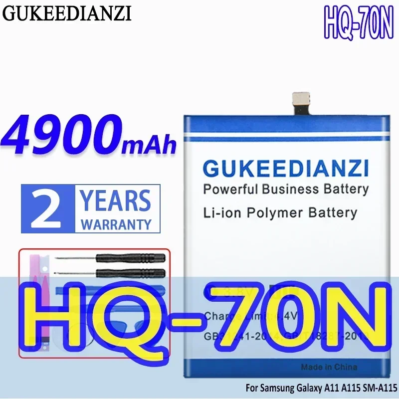 High Capacity GUKEEDIANZI Battery HQ-70N 4900mAh For Samsung Galaxy A11 A115 SM-A115