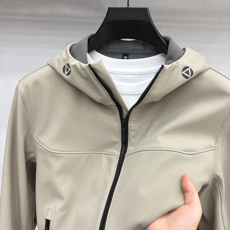 

Outdoor Softell Jaet Windproof Waterproof Hooded Men's Women's Autumn Winter Faion Urban Sle Polyester Fiber Zipper C...